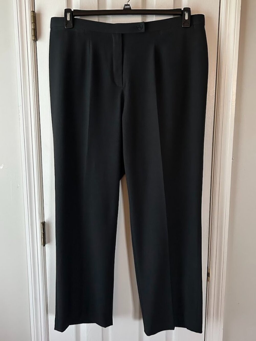 Le Suit Womens Suit Separate Dress Pants Black Plus Size 22W Basics Lined